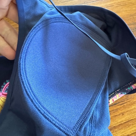 NWT Boden Scoop Tie Back One Piece Pink Paradise / Navy / US 10 - Picture 9 of 12